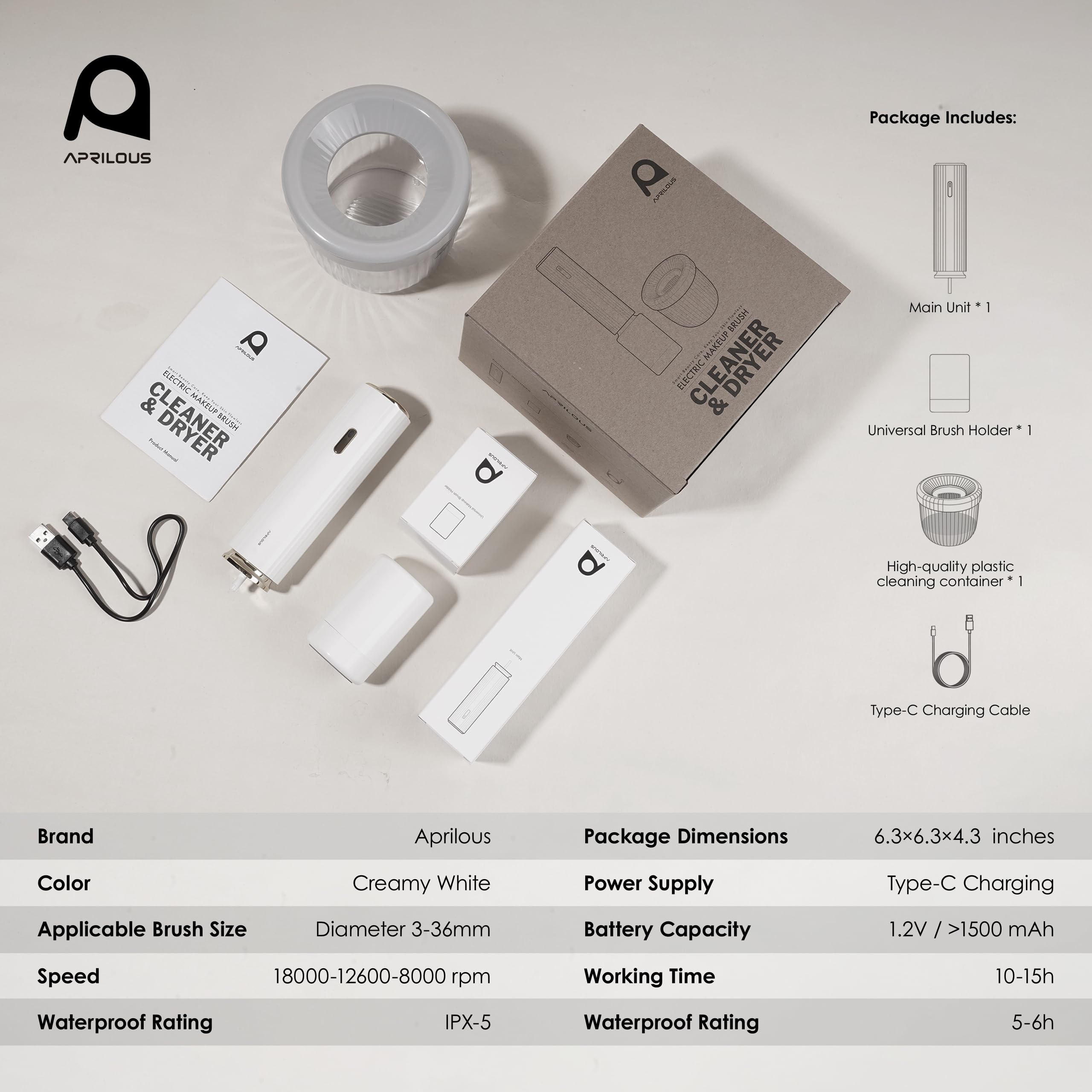 Aprilous diseño compacto, regalo práctico para maquillaje