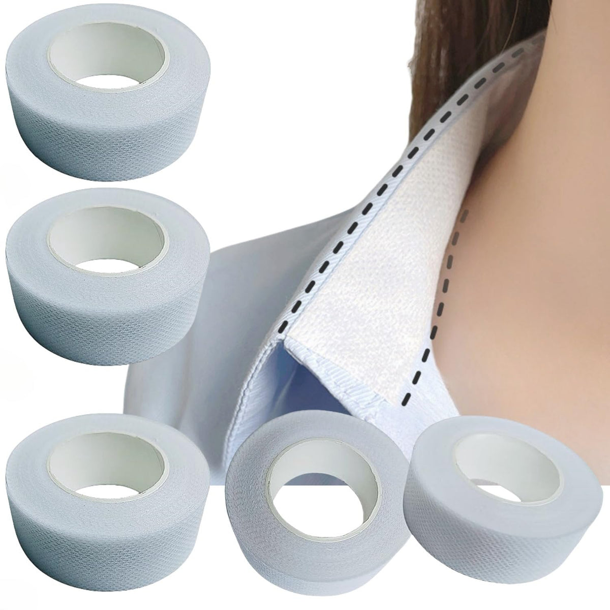APZDFGIFCD rollos protector cuello 3 m para sudor diario.