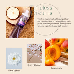 Aplicación suave de AQUA BLANCE en la piel para aroma fresco y duradero.