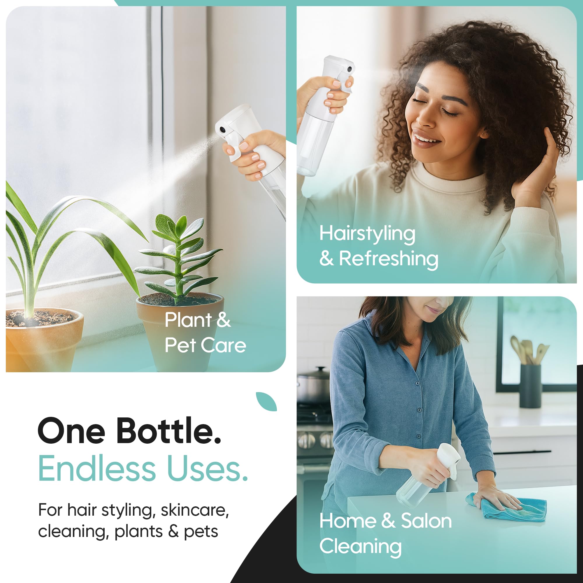 Aquableu atomizador para aceites esenciales y aromaterapia.