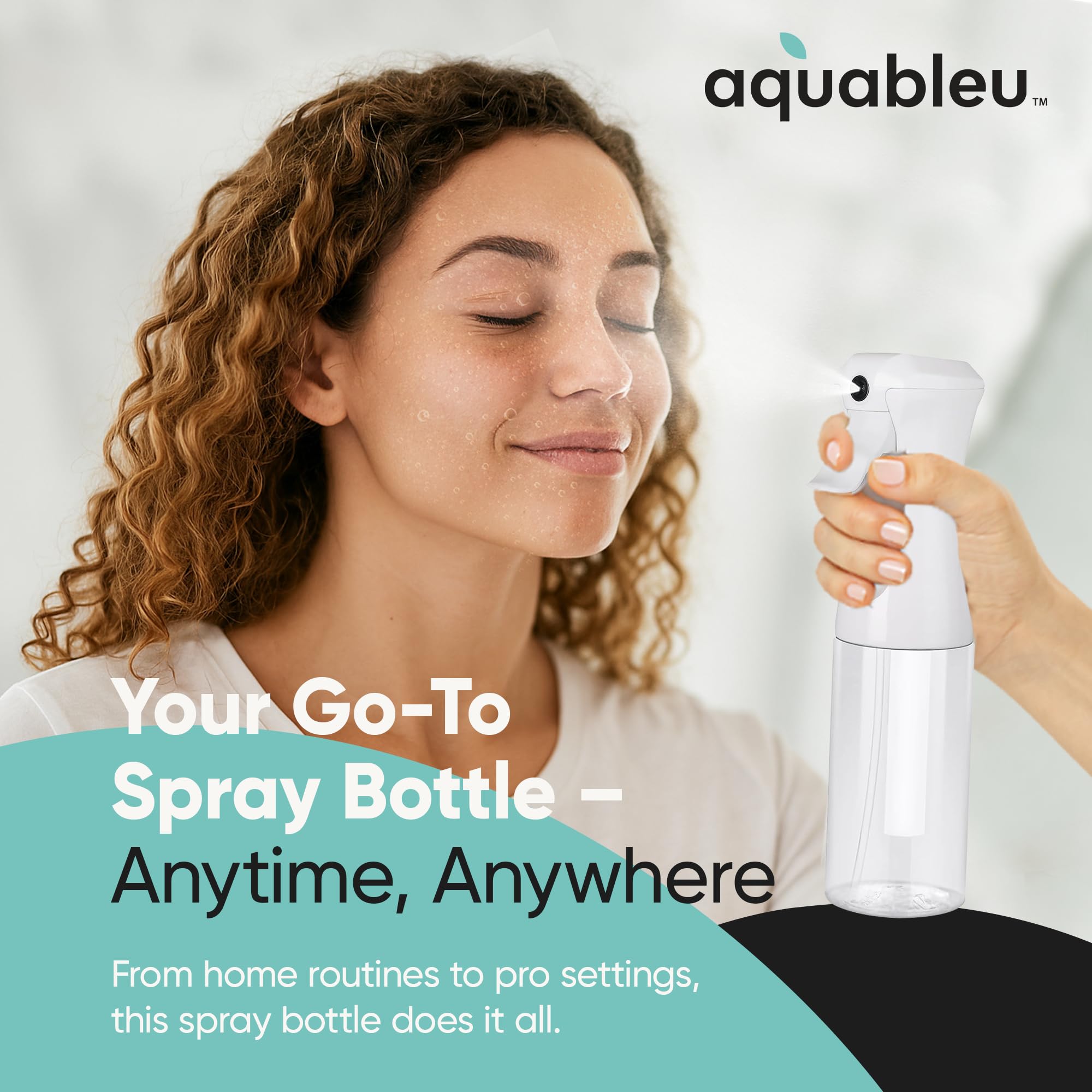 Aquableu riego de plantas con niebla suave y uniforme.