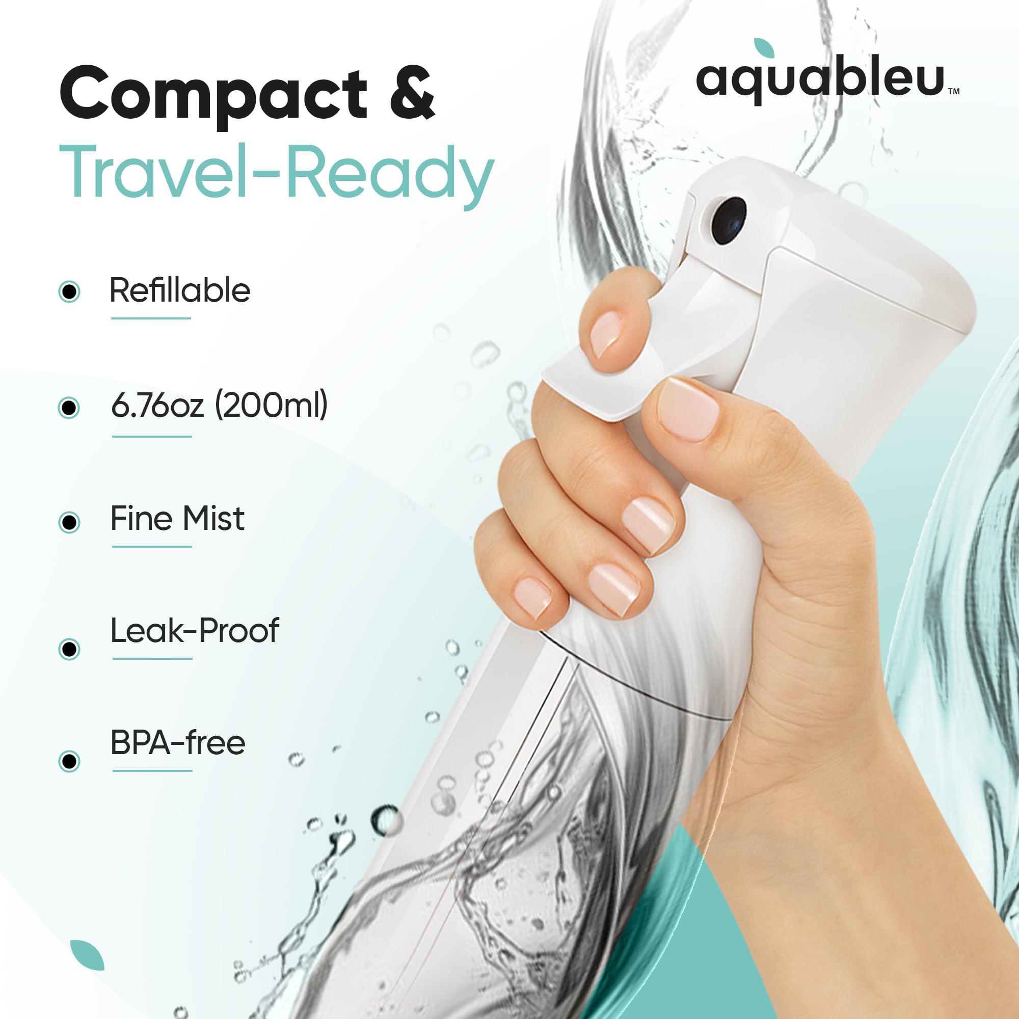 Aquableu uso multi-propósito para cabello, limpieza y plantas.