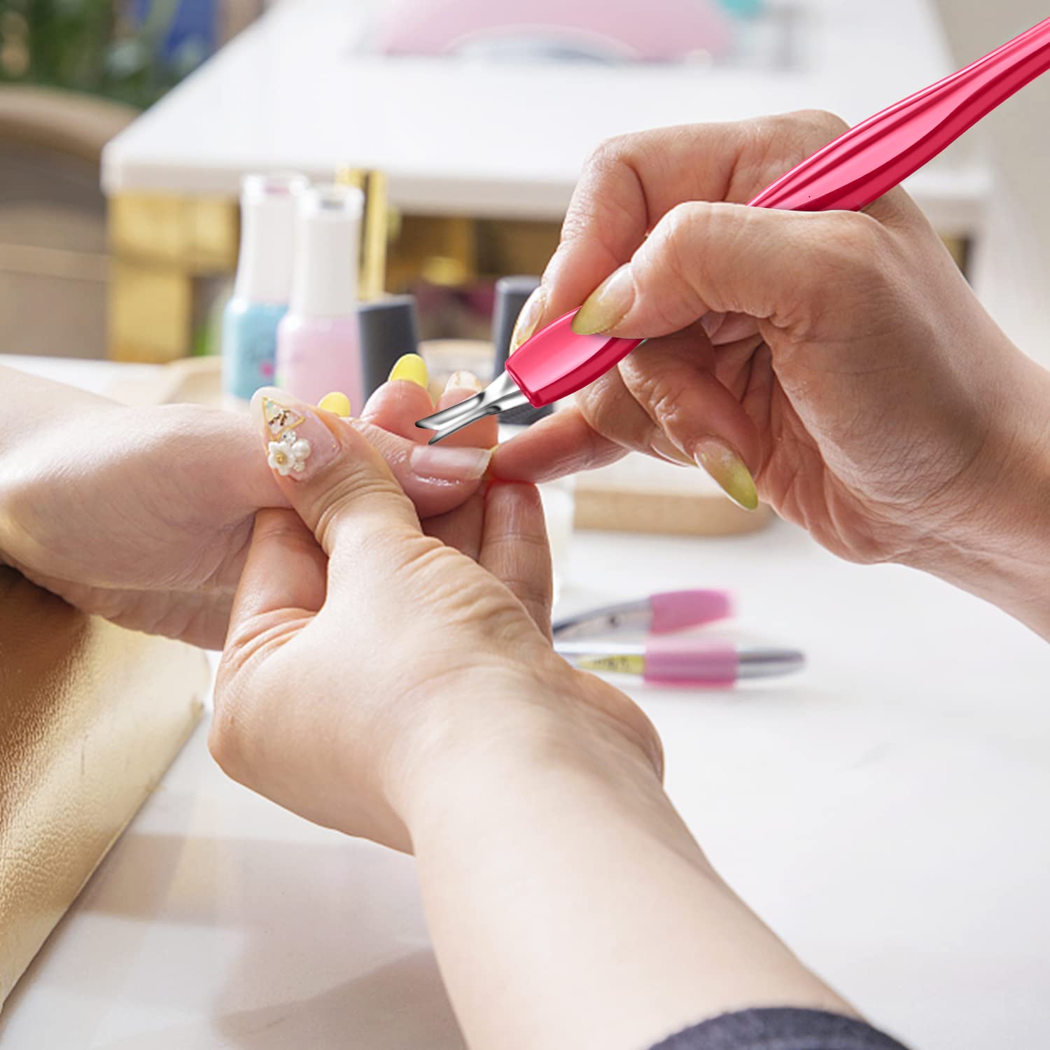 Arbootjin herramienta-uñas piel-muerta cutícula: uso versátil para piel muerta y cutículas.