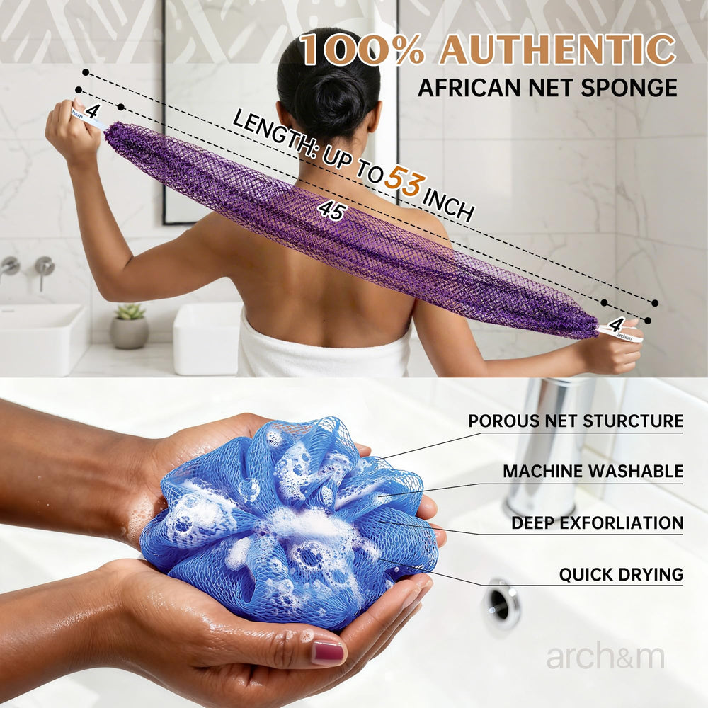 ARCH&M Afroscrub: nudos exfoliantes para eliminar impurezas con suavidad.