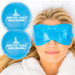 Parche ocular frío Arctic Flex para alivio suave de la hinchazón nocturna.