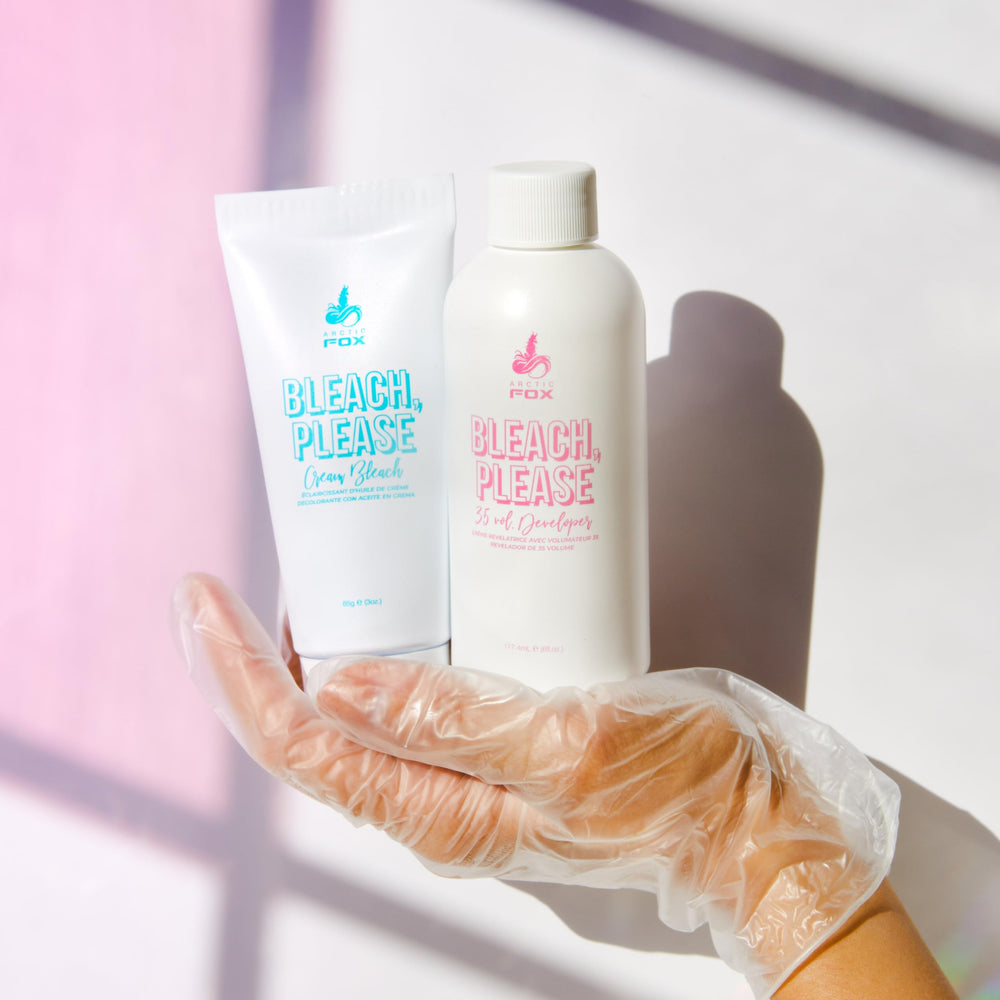 ARCTIC FOX Bleach Please: base violeta para contrarrestar tonos amarillos.