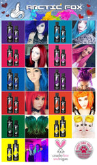 ARCTIC FOX Cosmic Sunshine, aplicación en el cabello con color duradero.