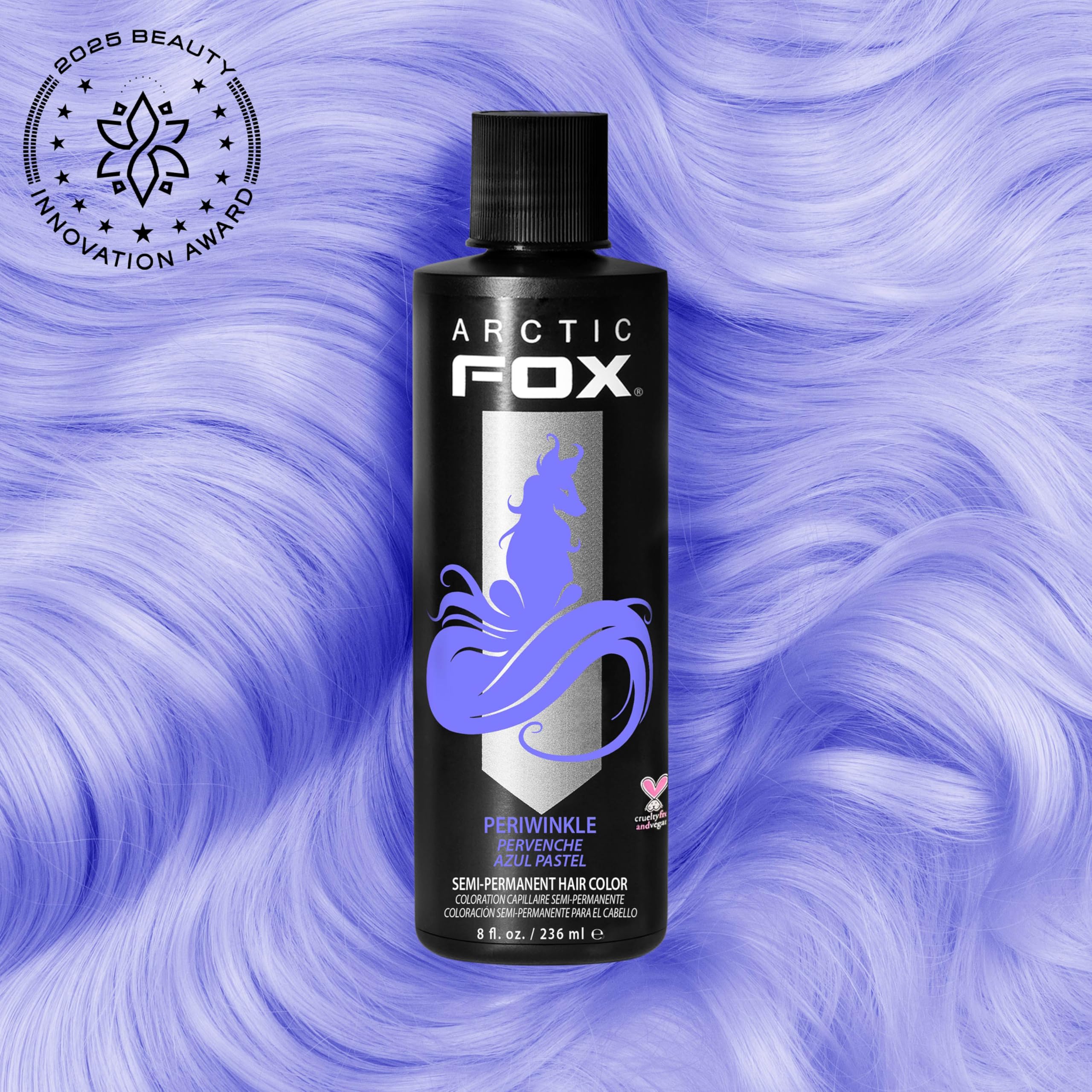 ARCTIC FOX Periwinkle: muestra de color para comparar tonos.
