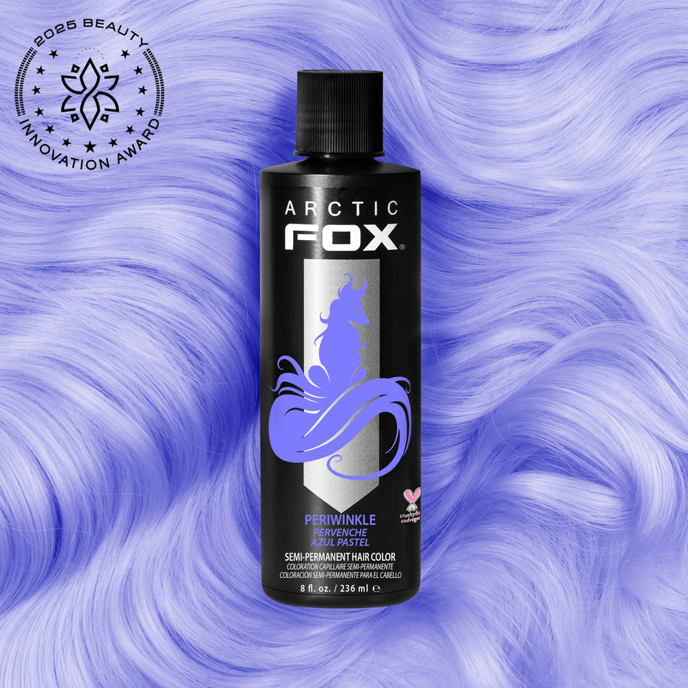 ARCTIC FOX Periwinkle: muestra de color para comparar tonos.