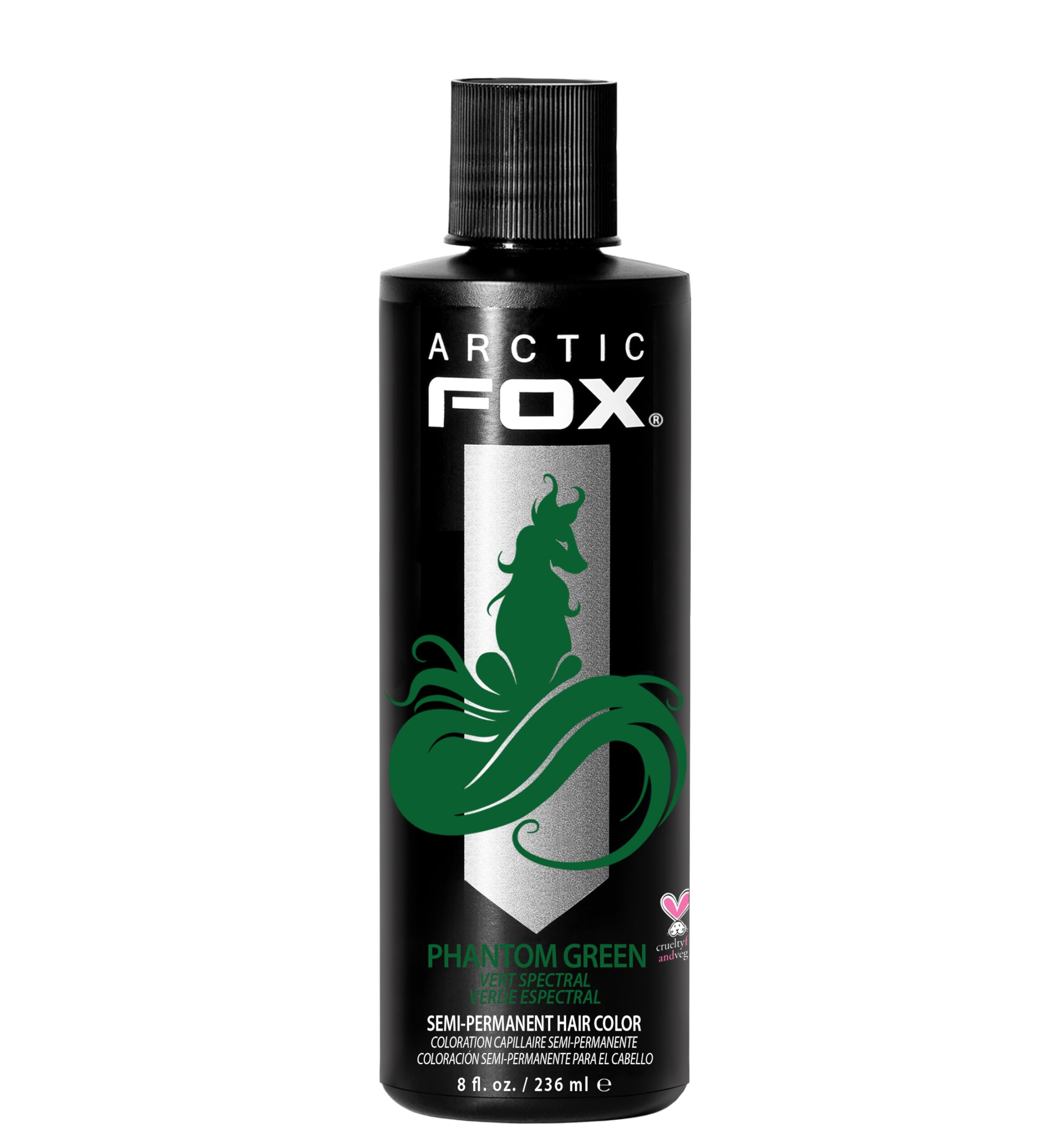 ARCTIC FOX Phantom Green : bouteille prête pour une couleur verte intense.