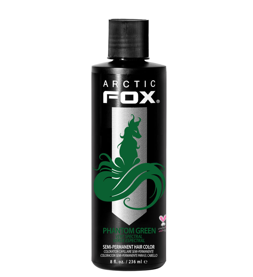 ARCTIC FOX Phantom Green : bouteille prête pour une couleur verte intense.