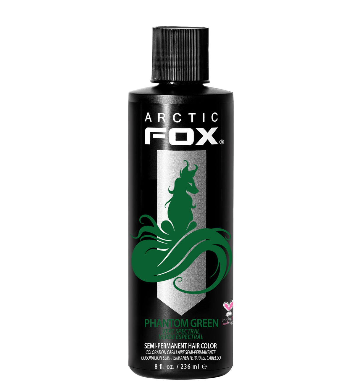 ARCTIC FOX Phantom Green : bouteille prête pour une couleur verte intense.