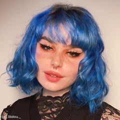 ARCTIC FOX Poseidon azul resultado: cabello vibrante y suave tras la coloración semipermanente.