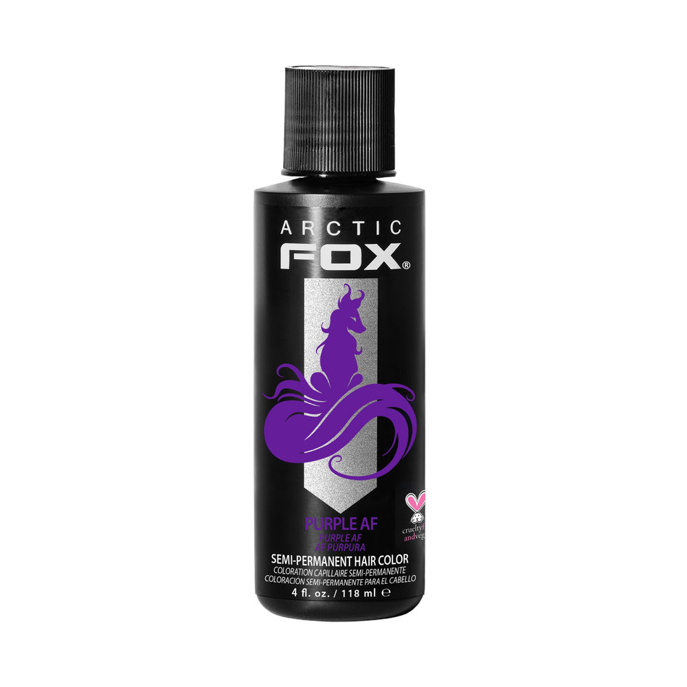 ARCTIC FOX Purple AF - botella mostrando color vibrante para un look audaz