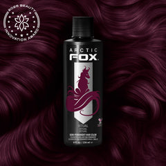 ARCTIC FOX Tinte Burdeos muestra de color: pigmento intenso para un estilo vibrante.