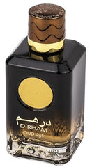 Ard Al Zaafaran Dirham Oud, detalle de la tapa y el frasco