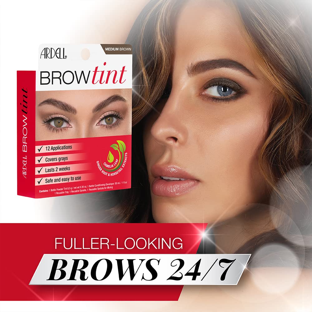 Ardell kit tinte cejas incluye bandeja mezcla reutilizable.
