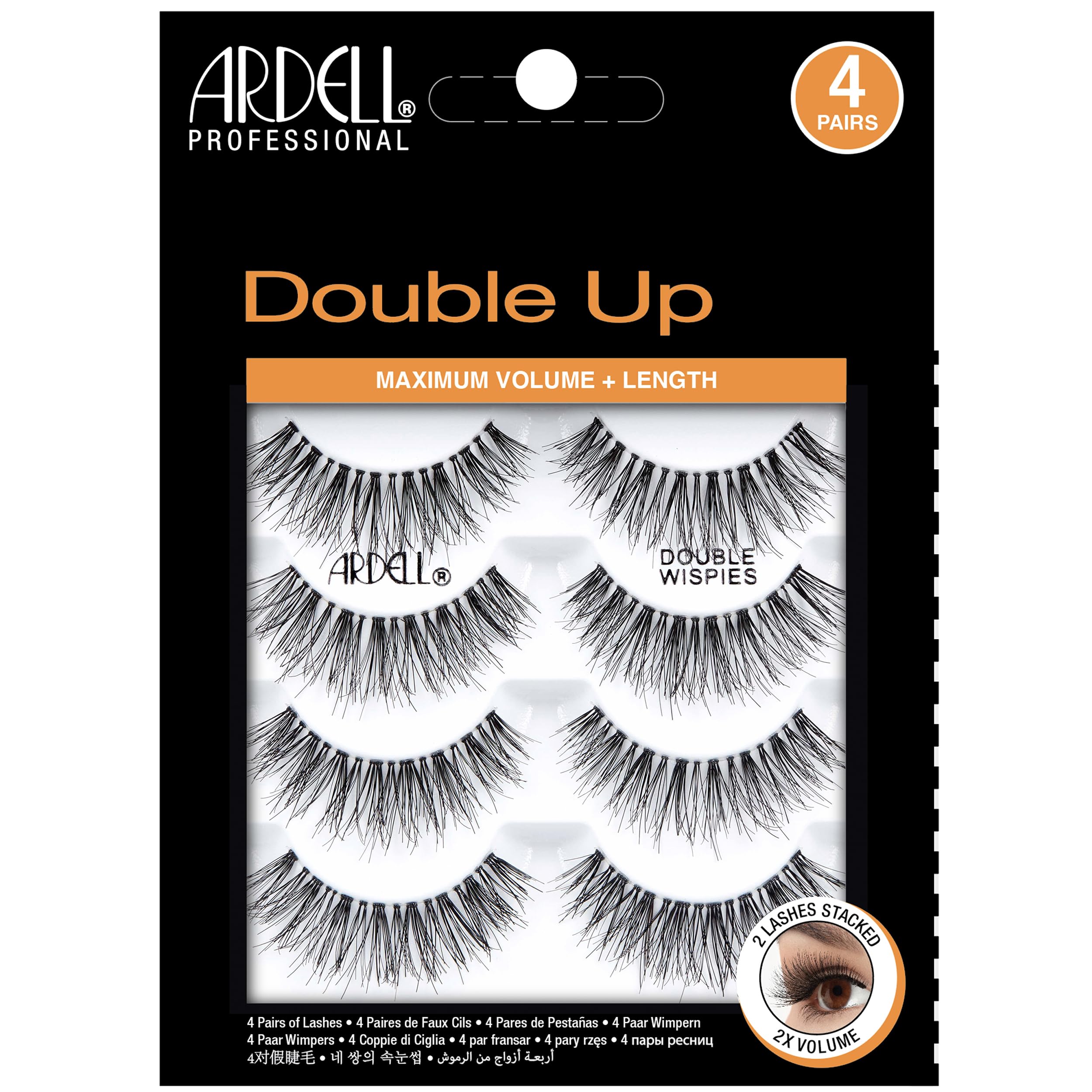 Ardell Double Up 113: pestañas voluminosas para un look audaz y duradero.