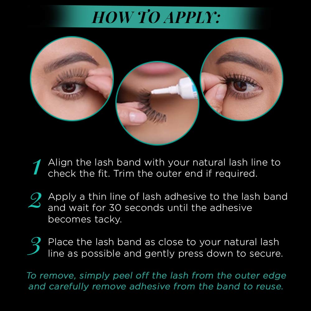 Ardell Natural Lashes 120 Black: cuatro pares para looks diarios.