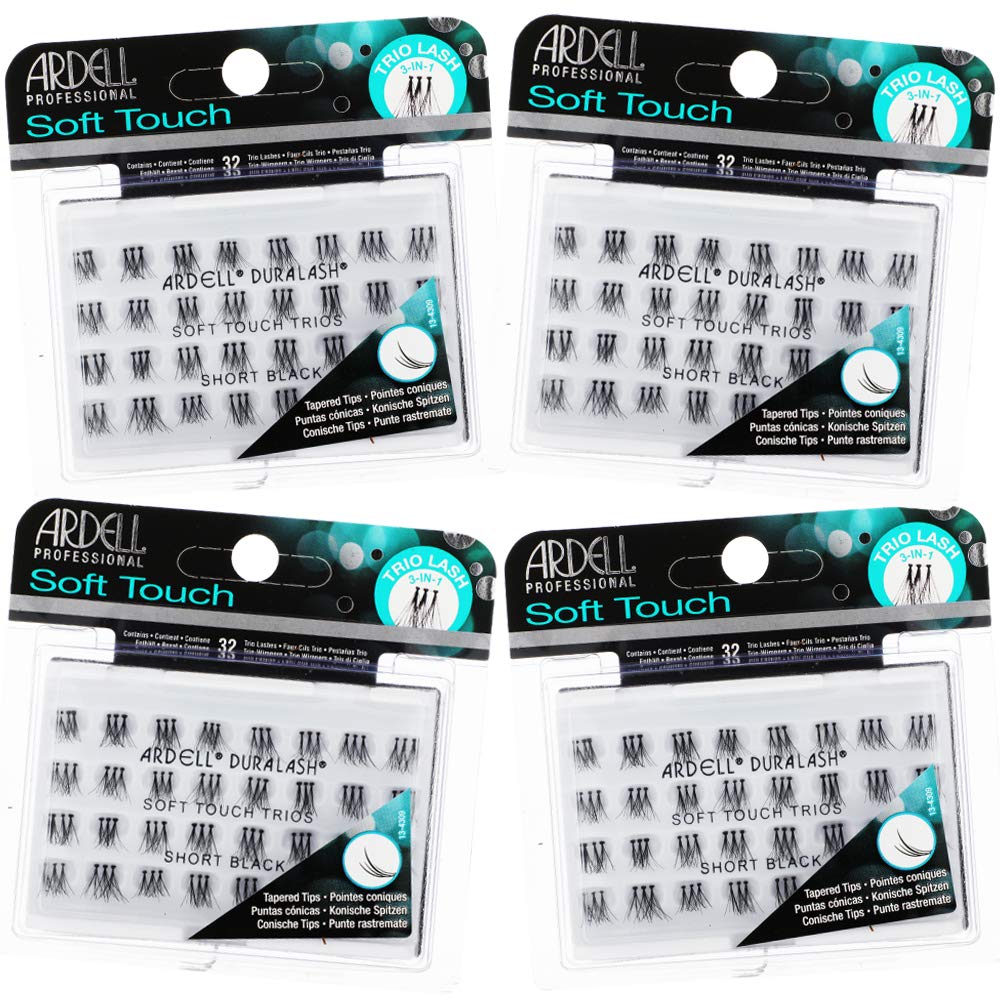 Ardell Soft Touch Trios, pestañas individuales suaves para un look natural diario.