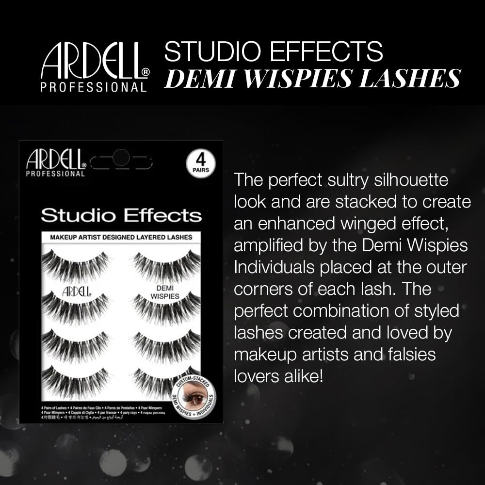 Ardell Studio Effects Demi Wispies stacked outer corner for added drama