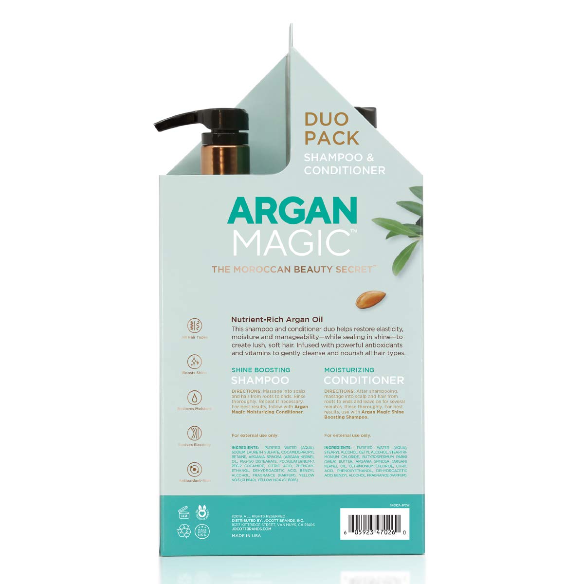 Argan Magic Duo Cuidado Capilar Pack: dúo que ofrece brillo y manejabilidad.
