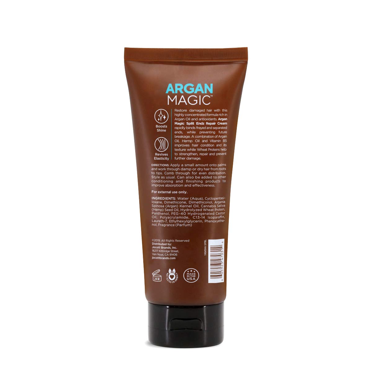 Argan Magic Split Endz Cream, brillo suave para un acabado pulido.