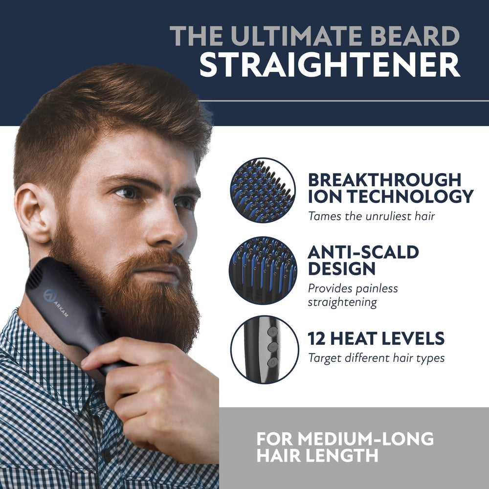 Arkam barba con tecnología iónica para reducir el frizz.