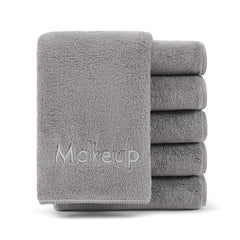Toallas de maquillaje Arkwright, textura coral fleece suave para retirada facial suave.
