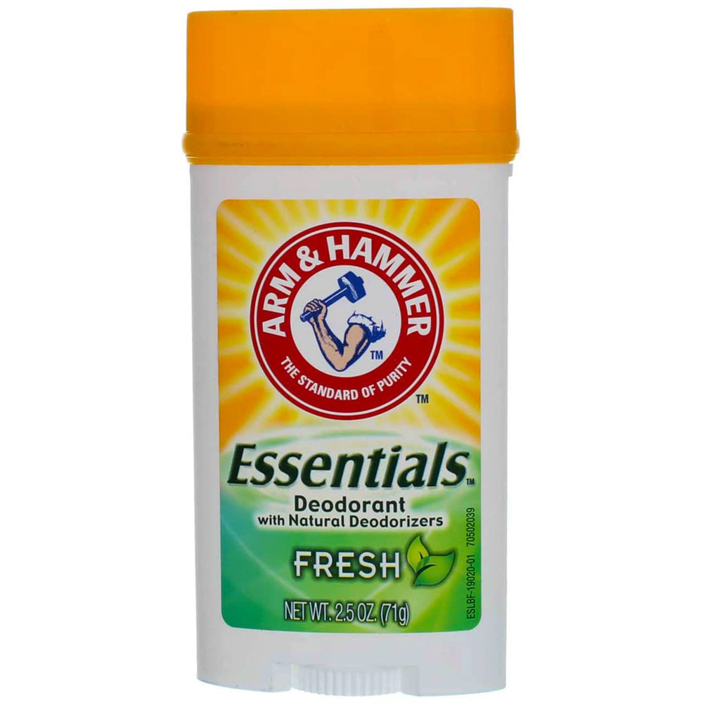 Desodorante Arm & Hammer Esenciales romero y lavanda en botella, frescura duradera.