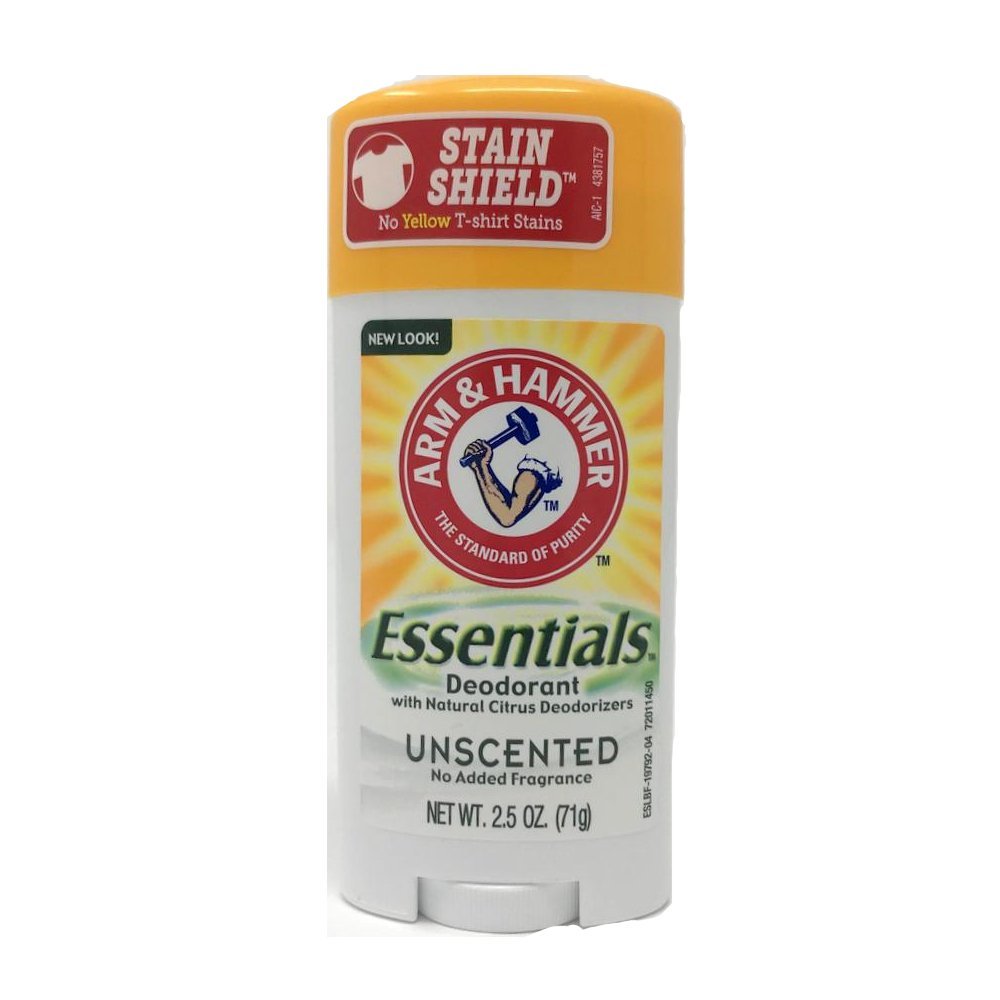 Desodorante Arm & Hammer Essentials sin fragancia para uso diario con protección suave