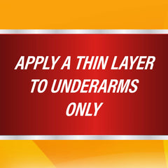 Arm & Hammer Ultra Max anti-perspirant stick application.