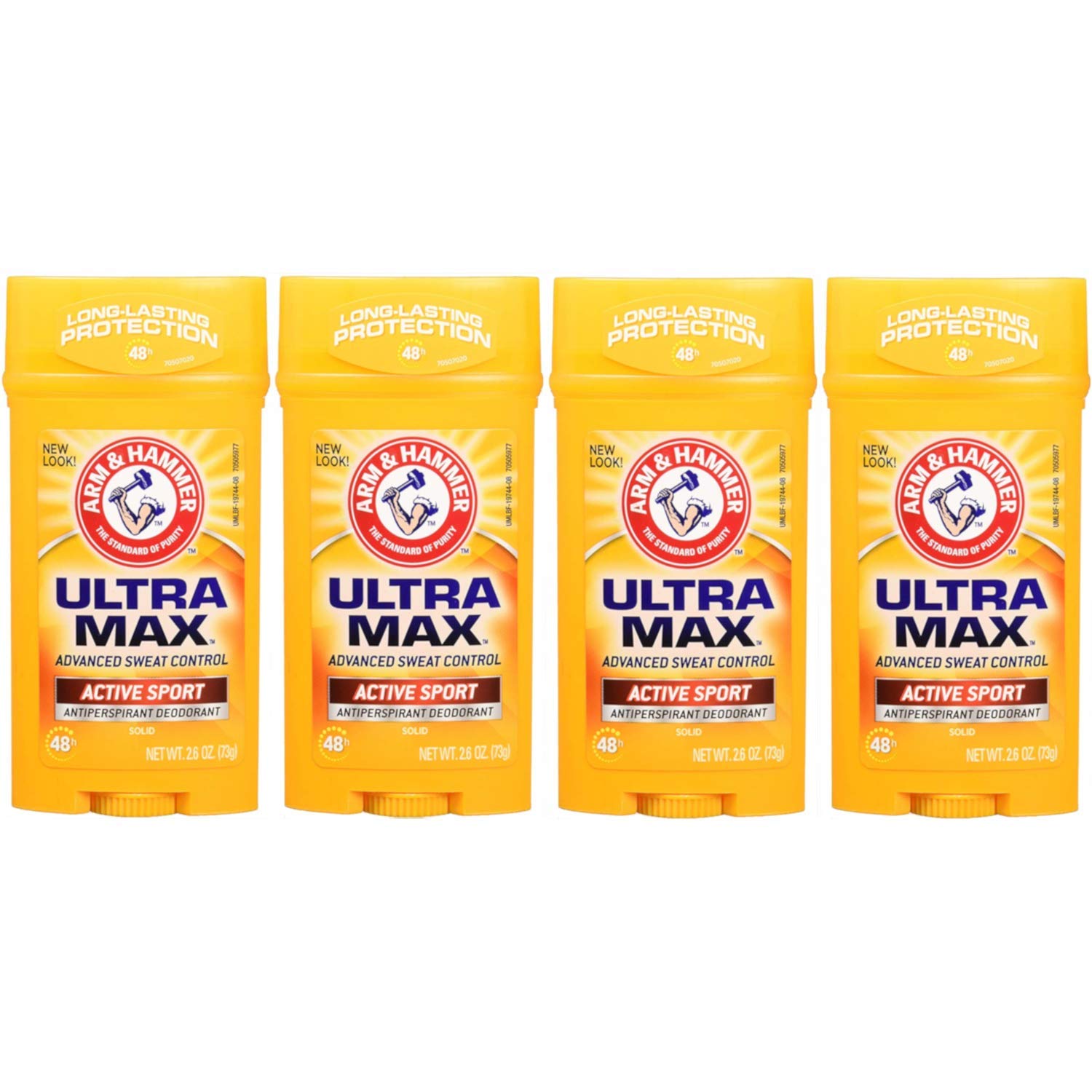 Arm & Hammer Ultramax Solid Deodorant Stick offers protection for training sessions.