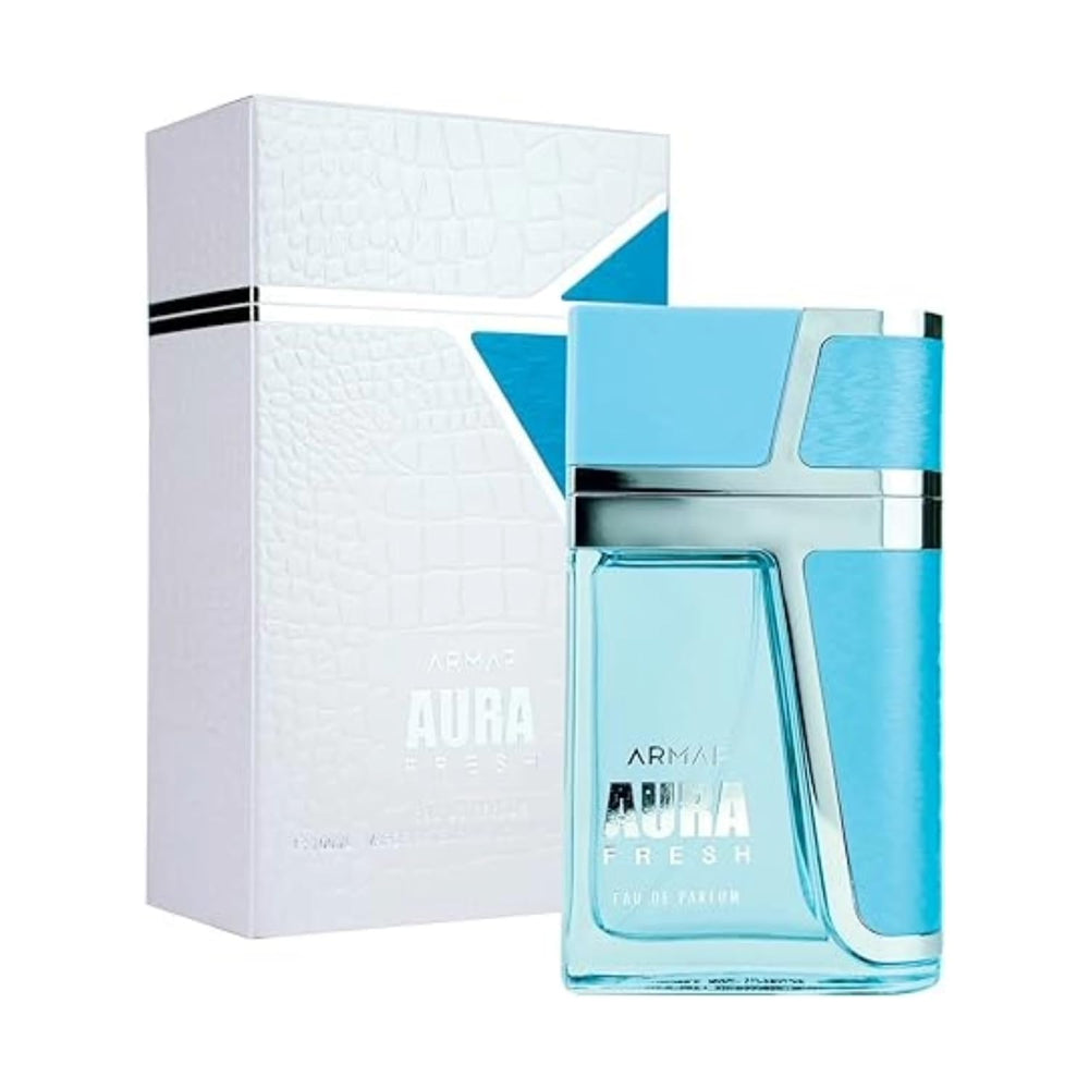 Armaf Aura Fresh botella frontal con aroma duradero para uso diario