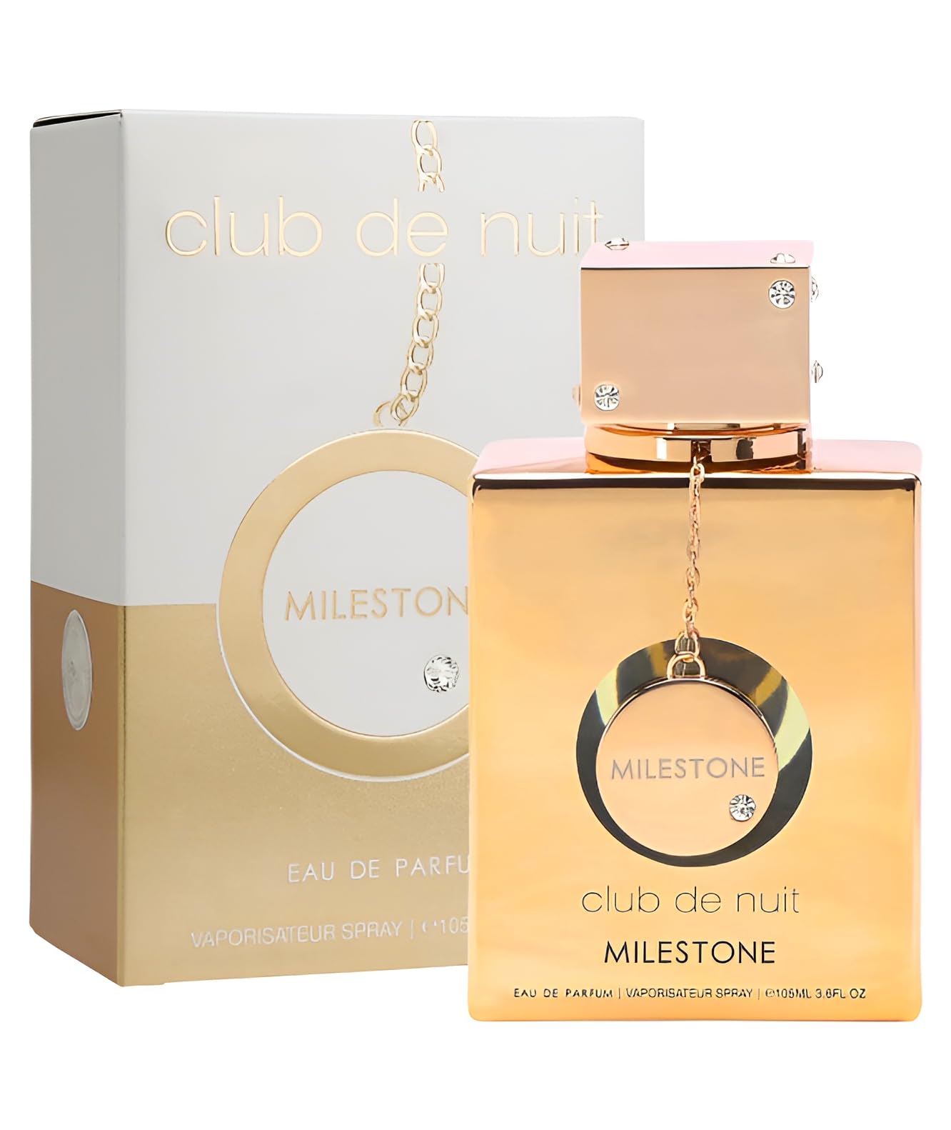 Armaf Club De Nuit Milestone, caja de presentación, regalo ideal para amantes de fragancias.