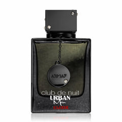 Frasco de Armaf Club De Nuit Urban Elixir, diseño elegante para ocasiones formales.