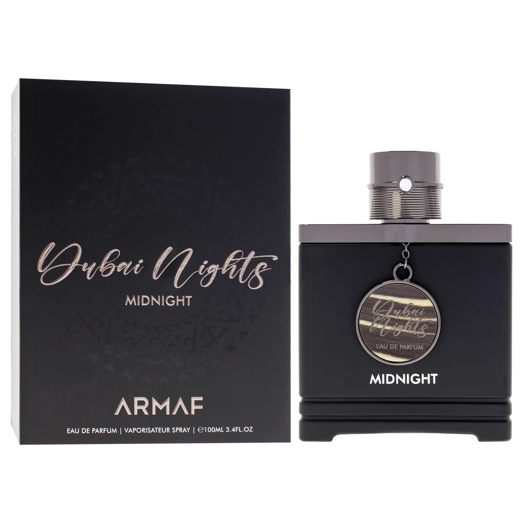 Armaf Dubai Nights Midnight, atomizador para aplicación precisa en momentos nocturnos.
