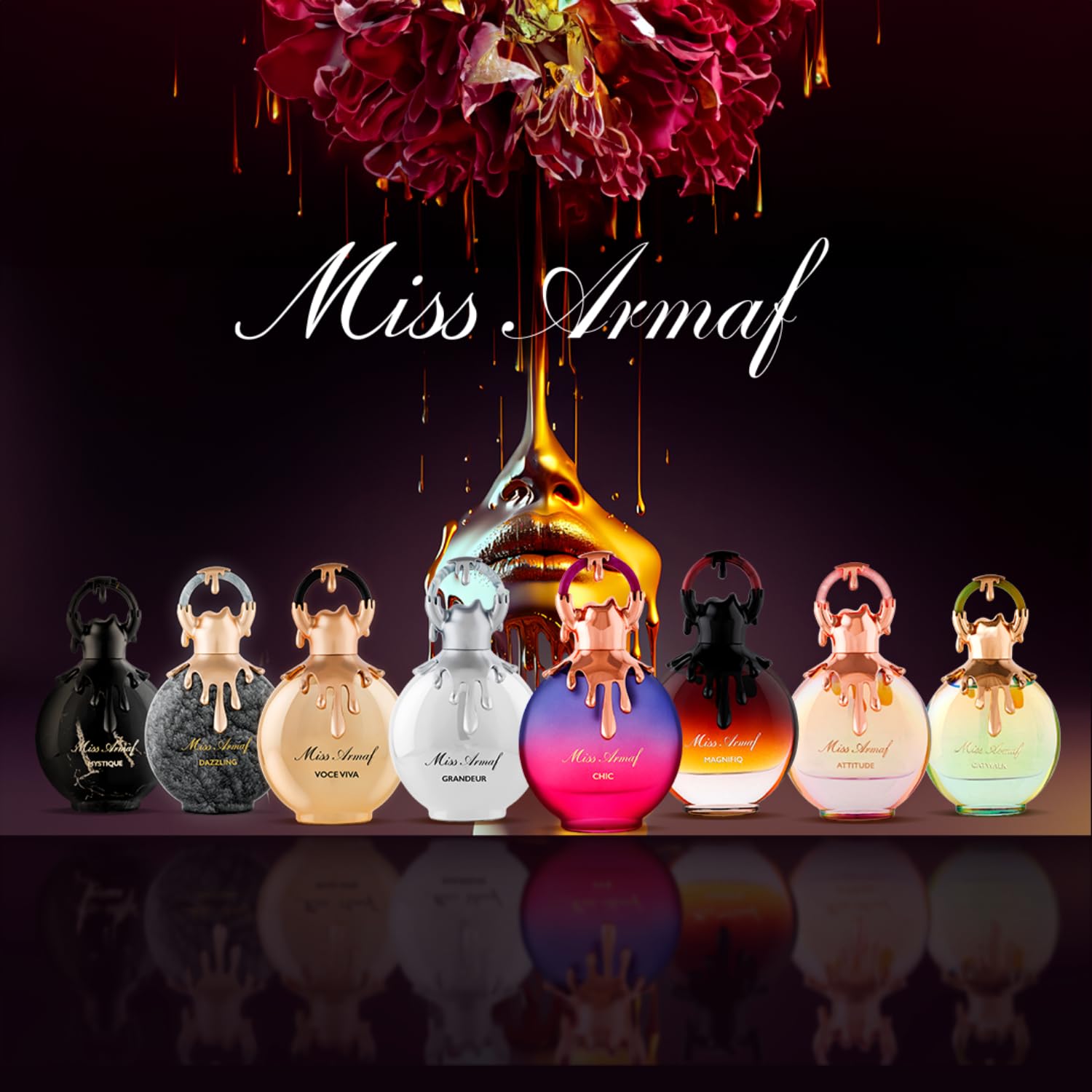 Armaf Miss Armaf Attitude, notas florales cercanas, aroma sofisticado para salidas nocturnas.