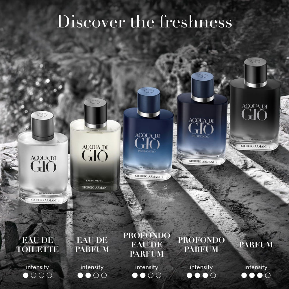 Armani Beauty Acqua di Giò Parfum, embalaje discreto, perfecto para regalo elegante.