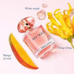 Armani Beauty My Way Ylang, notas mango para un inicio fresco y vibrante.