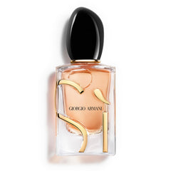 Armani Sì: detalle de la botella, fragancia elegante para uso diario.