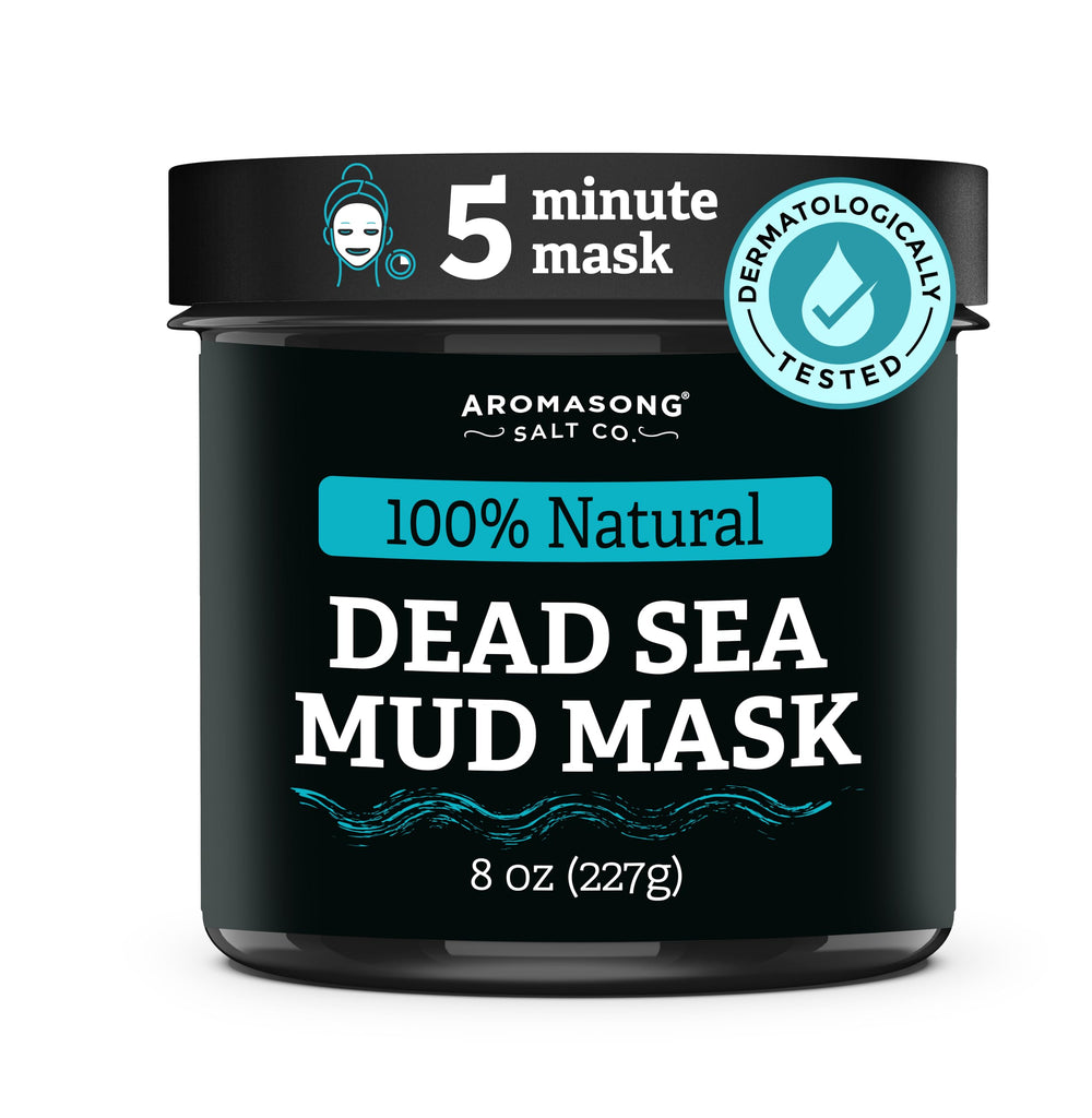 Aromasong lodo del Mar Muerto en frasco para purificar piel grasa.