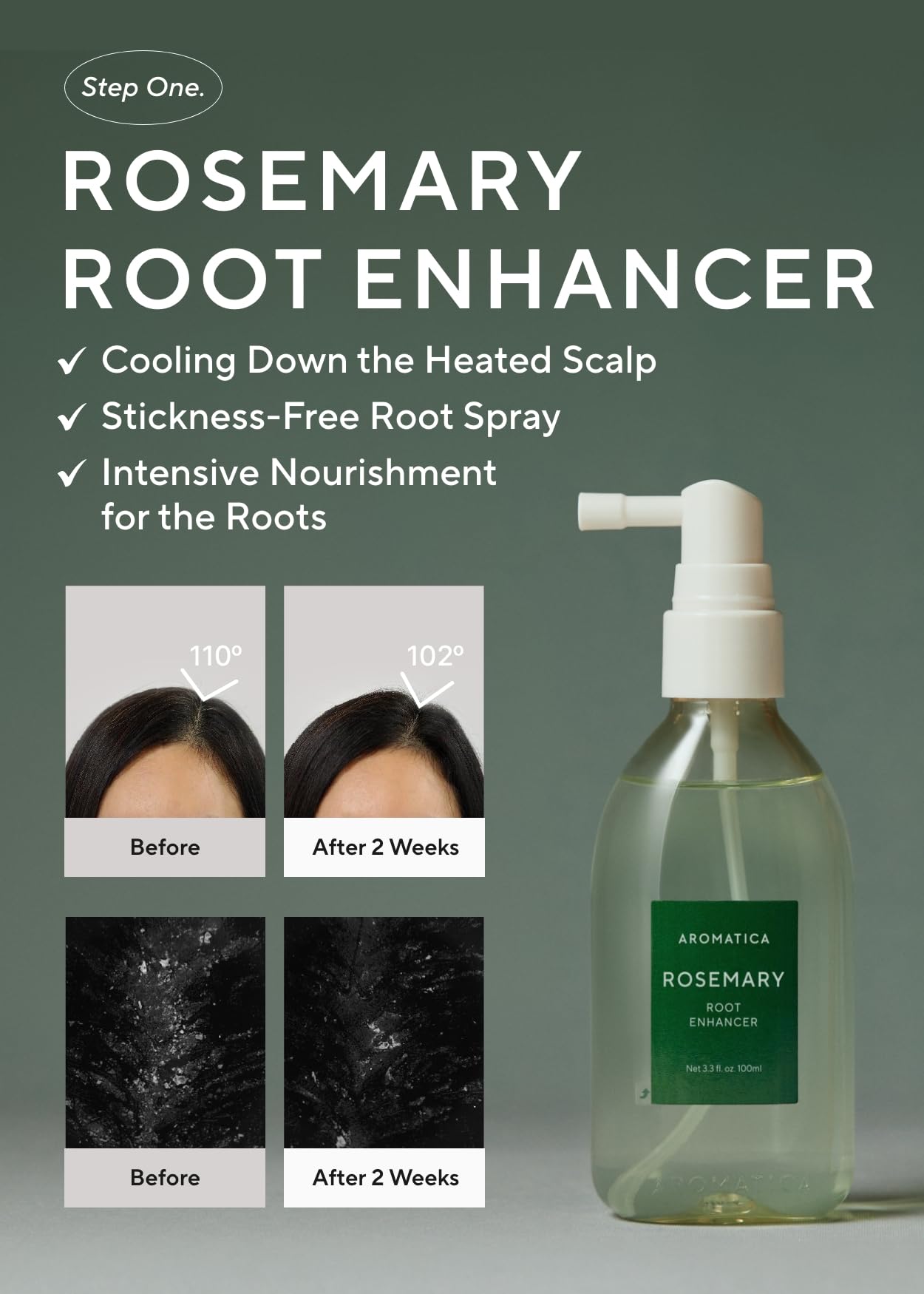 AROMATICA Suero agua de romero para cabello hidratado