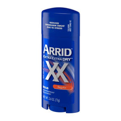 ARRID XX solid deodorant stick back view for smooth, confident underarm protection.