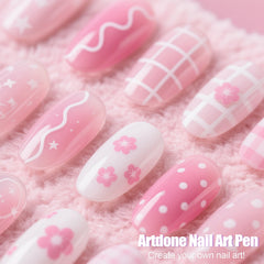 Artdone delineadores y puntos para uñas para trazos limpios.