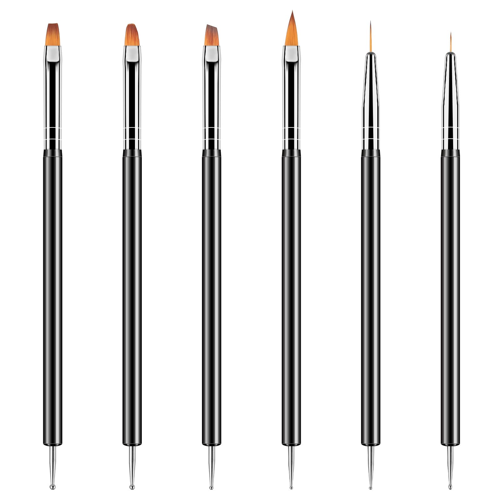 Artdone herramientas para uñas con puntas dobles, precisión para líneas y puntos.