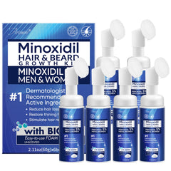 Artimore Minoxidil 5% espuma en botella de 12 oz para iniciar cuidado capilar