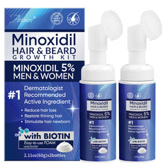 Artimore Minoxidil 5% espuma en botella para uso diario y crecimiento capilar.