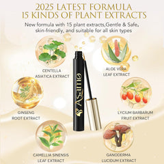 Aplicación nocturna de ASAMO Serum para pestañas, cuidado suave y gratificante.