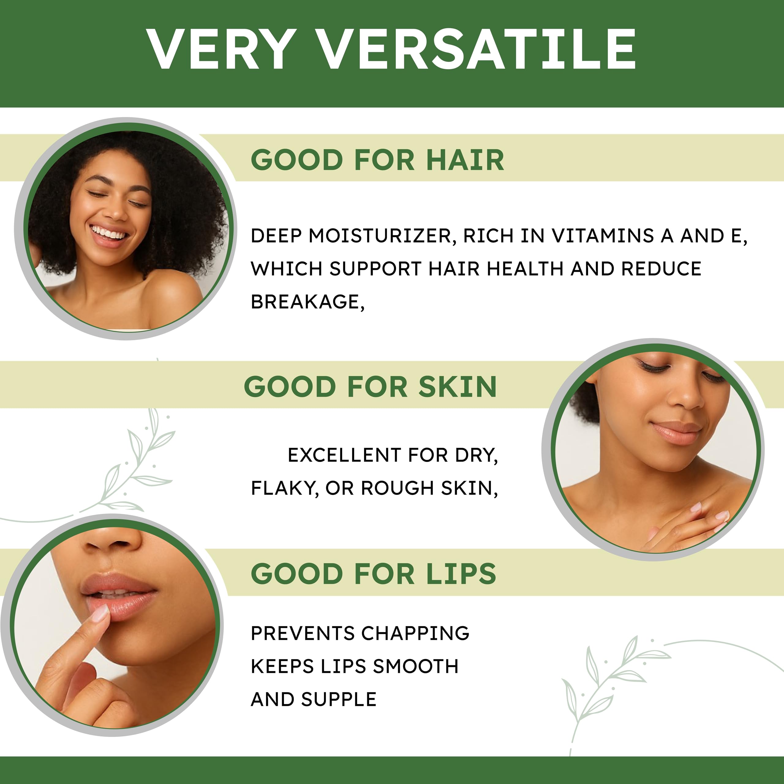 Cuidado de labios con manteca de karité Asase Pure Naturals para labios nutridos